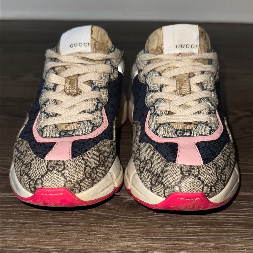 Gucci womens Sneakers - Pink and Beige